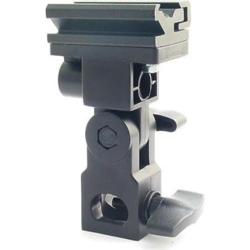 ePhoto 6 Umbrellas Photography Studio Off Camera Flash Lighting Kit TWO Flash Shoe Mounting Swivel Bracket Flash Light Kit With Stands HUB3