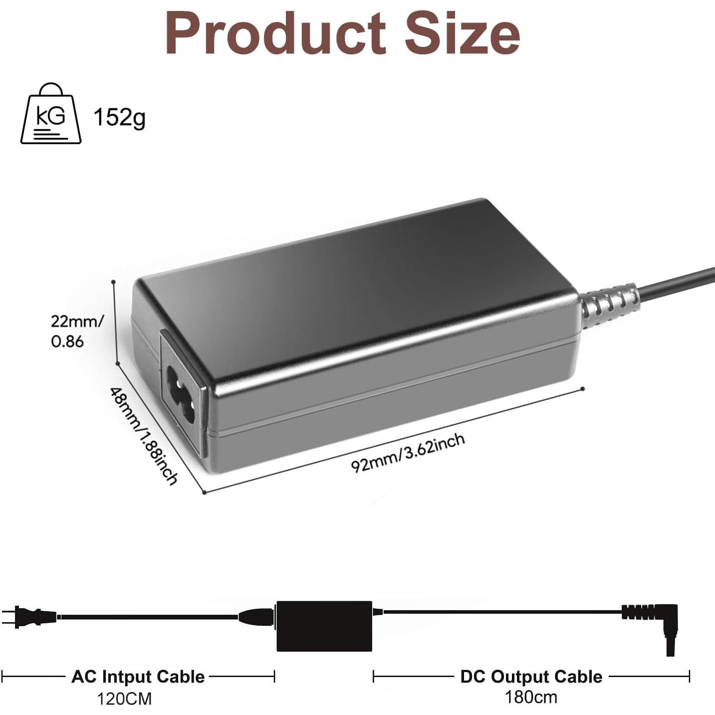TAIFU 15V 4A 3A AC Adapter Charger for GVM Great Video Maker DC-625-1530 DC6251530 DC-6251530 DC625-1530, 520S 560AS 672S 680RS 480LS 480LSG 29W 800D 800D-RGB 40W Light Panel Power Supply Cord