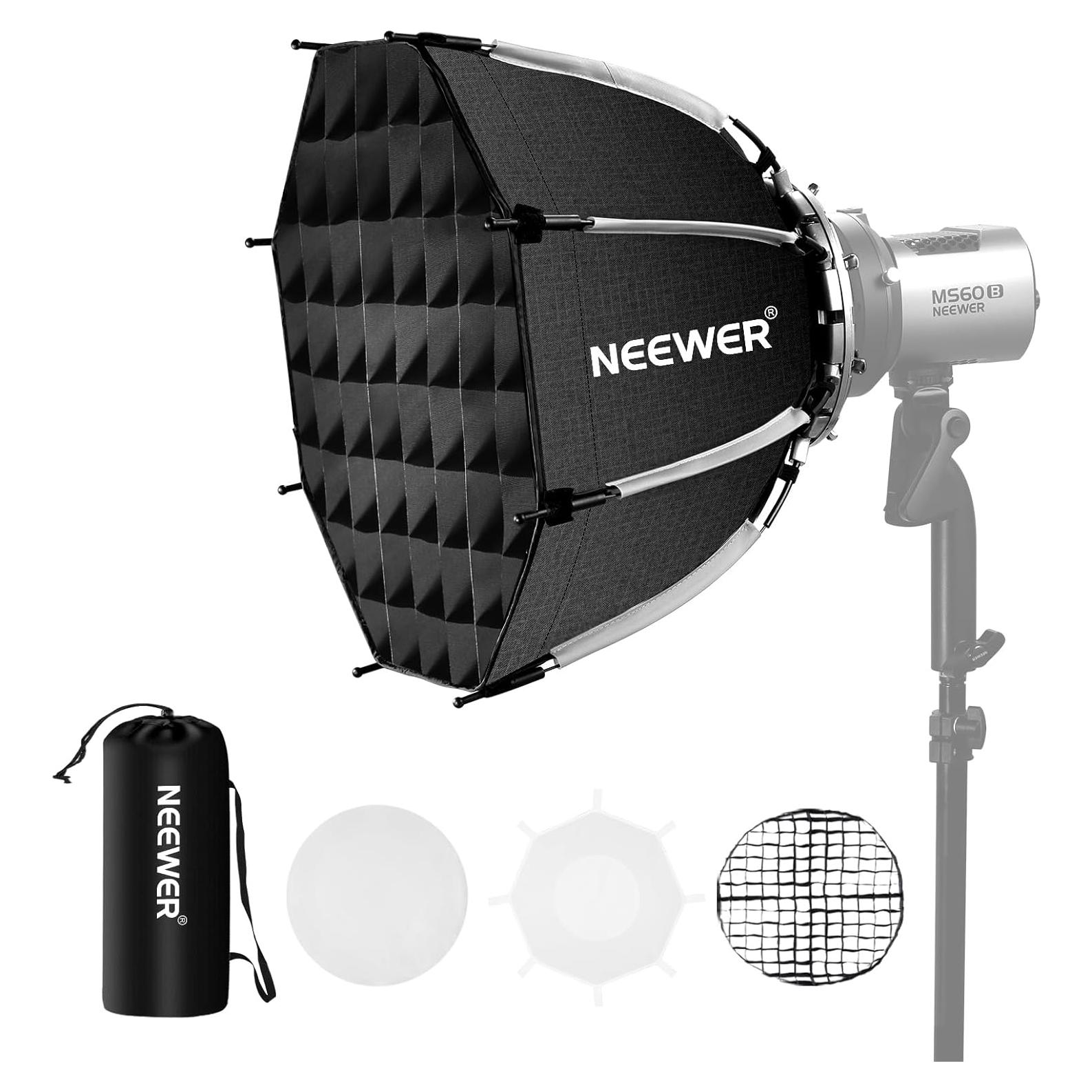 Softbox Octagonal NEEWER 45cm Bowens con Difusores y Malla