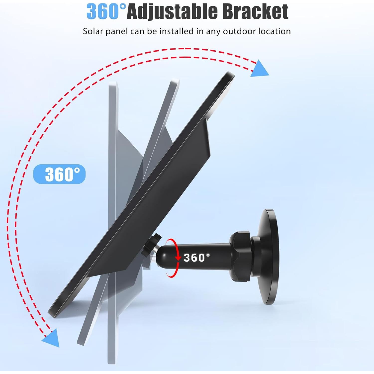 Panel Solar BGJOY para Cámara Blink Outdoor 3ra Gen, IP65