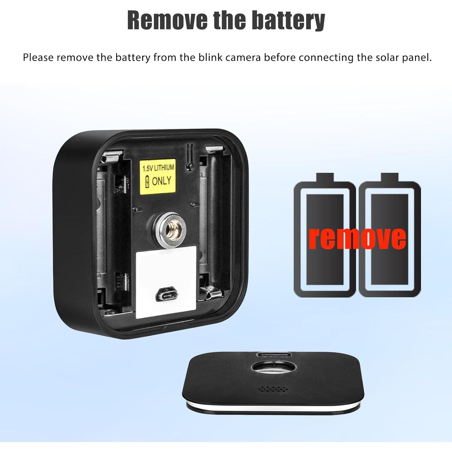 Panel Solar BGJOY para Cámara Blink Outdoor 3ra Gen, IP65