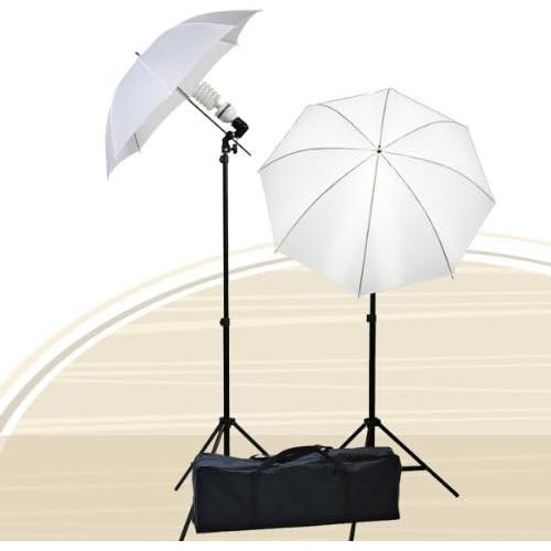 ephotoinc ePhoto Photography Studio Lighting Light Kit & Background Support Stand 3 pcs 10' x 10' Muslin Green, White, Black HKZ02