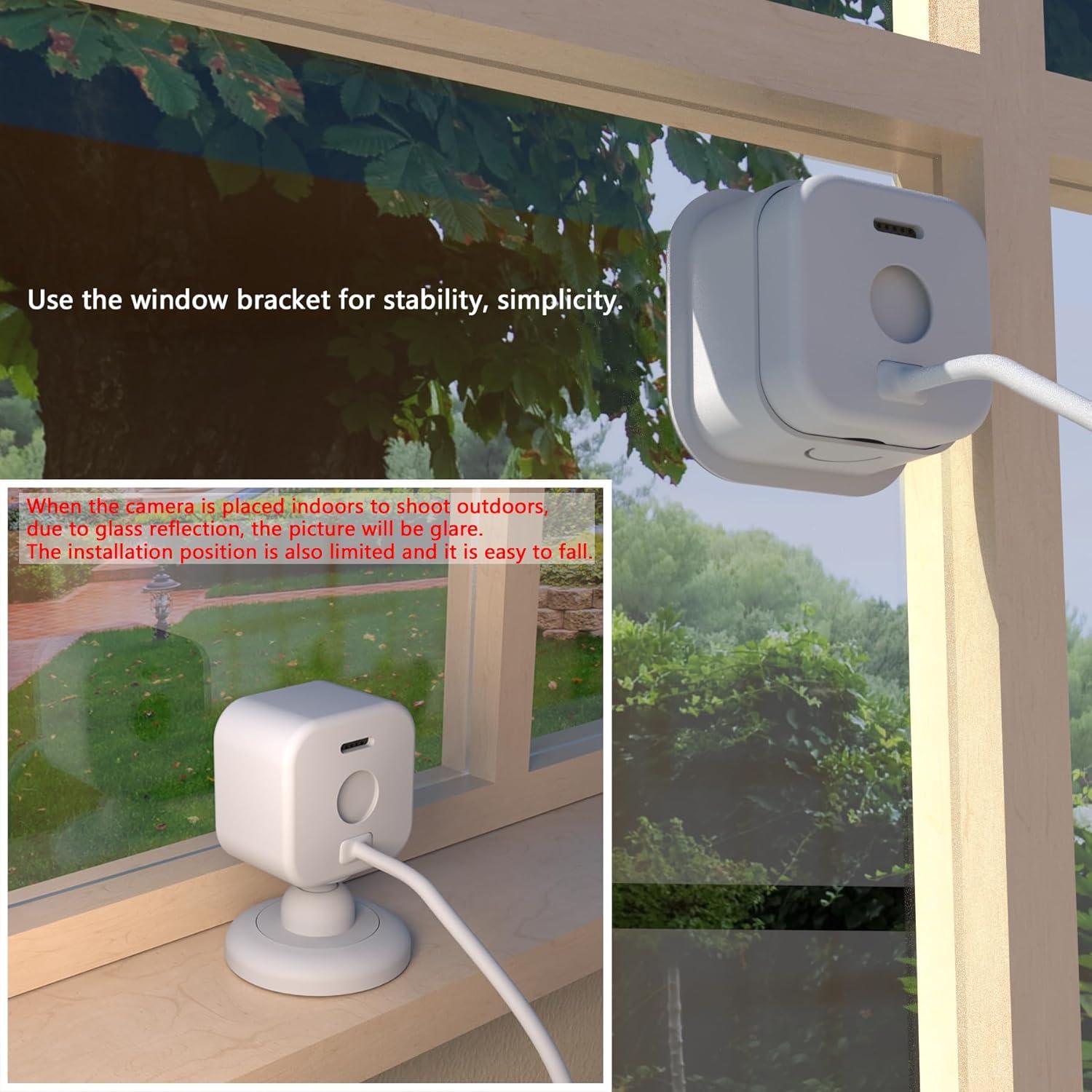 Soporte de Ventana Teccle para Blink Mini 2 Blanco