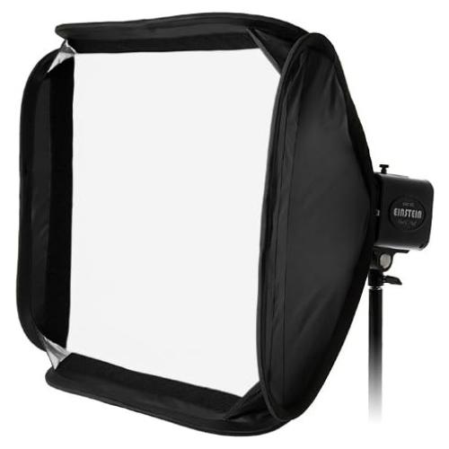 Fotodiox Pro 20x20" Foldable Softbox PLUS Grid (Eggcrate) for Studio Strobe/Flash with Soft Diffuser and Dedicated Speedring Insert, for Balcar, White Lightning, Lighting, X800, X1600, X3200 Strobe Flash Light, Soft box, Speed Ring