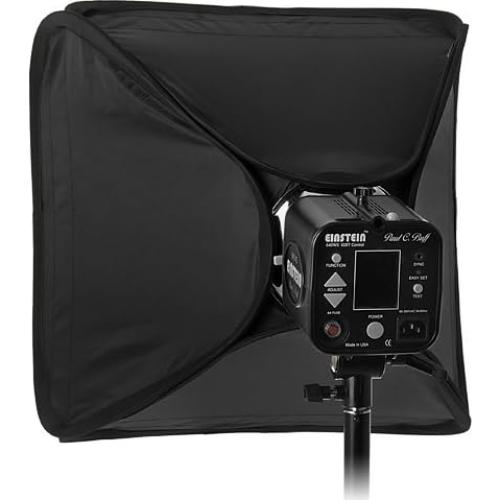 Fotodiox Pro 20x20" Foldable Softbox PLUS Grid (Eggcrate) for Studio Strobe/Flash with Soft Diffuser and Dedicated Speedring Insert, for Balcar, White Lightning, Lighting, X800, X1600, X3200 Strobe Flash Light, Soft box, Speed Ring