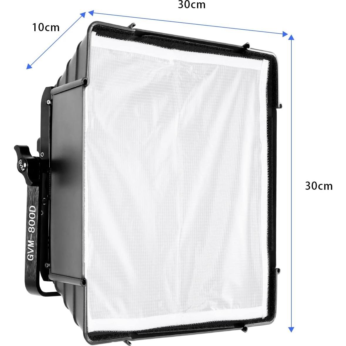Difusor Softbox Plegable GVM 500 con Rejilla Panal 27.94cm