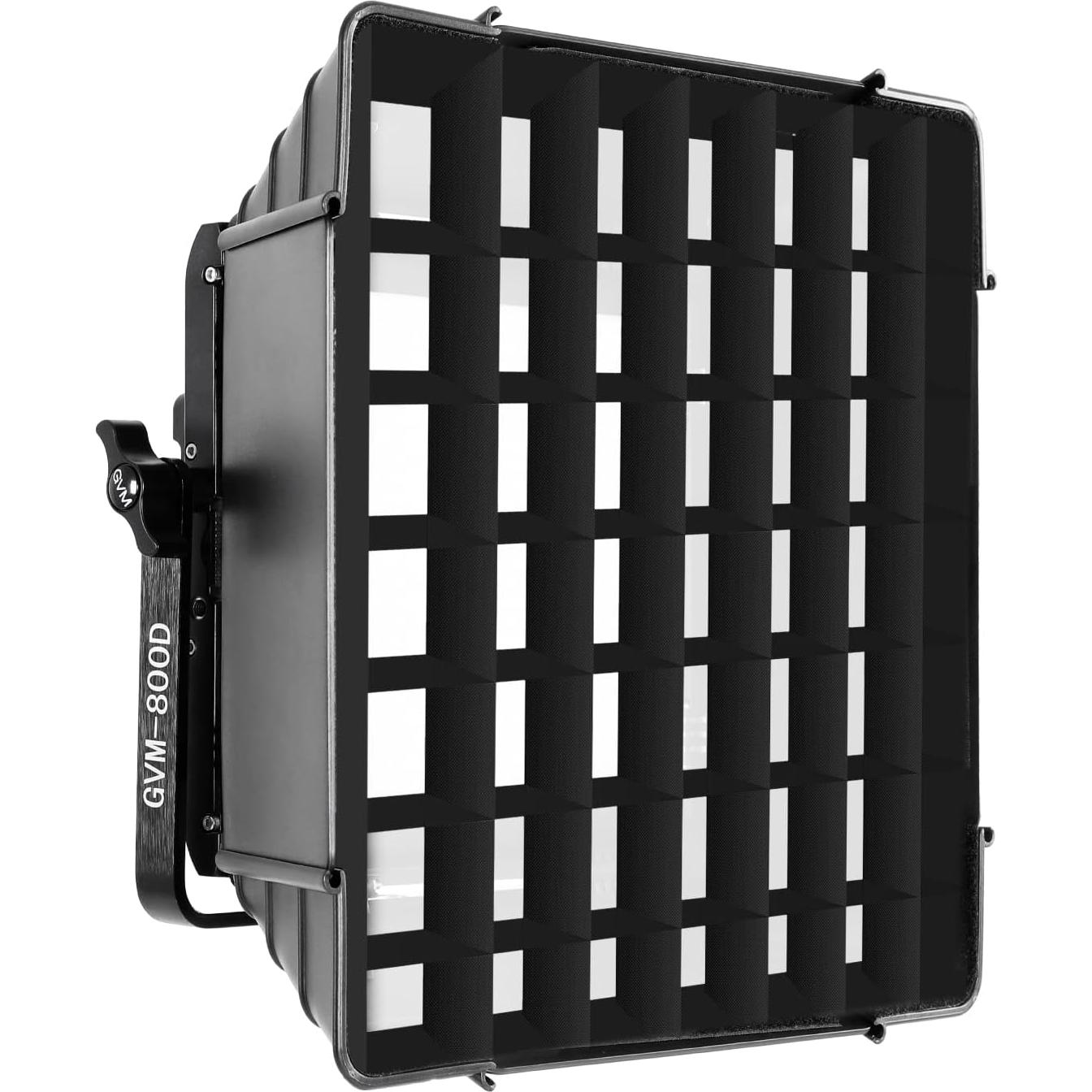 Difusor Softbox Plegable GVM 500 con Rejilla Panal 27.94cm