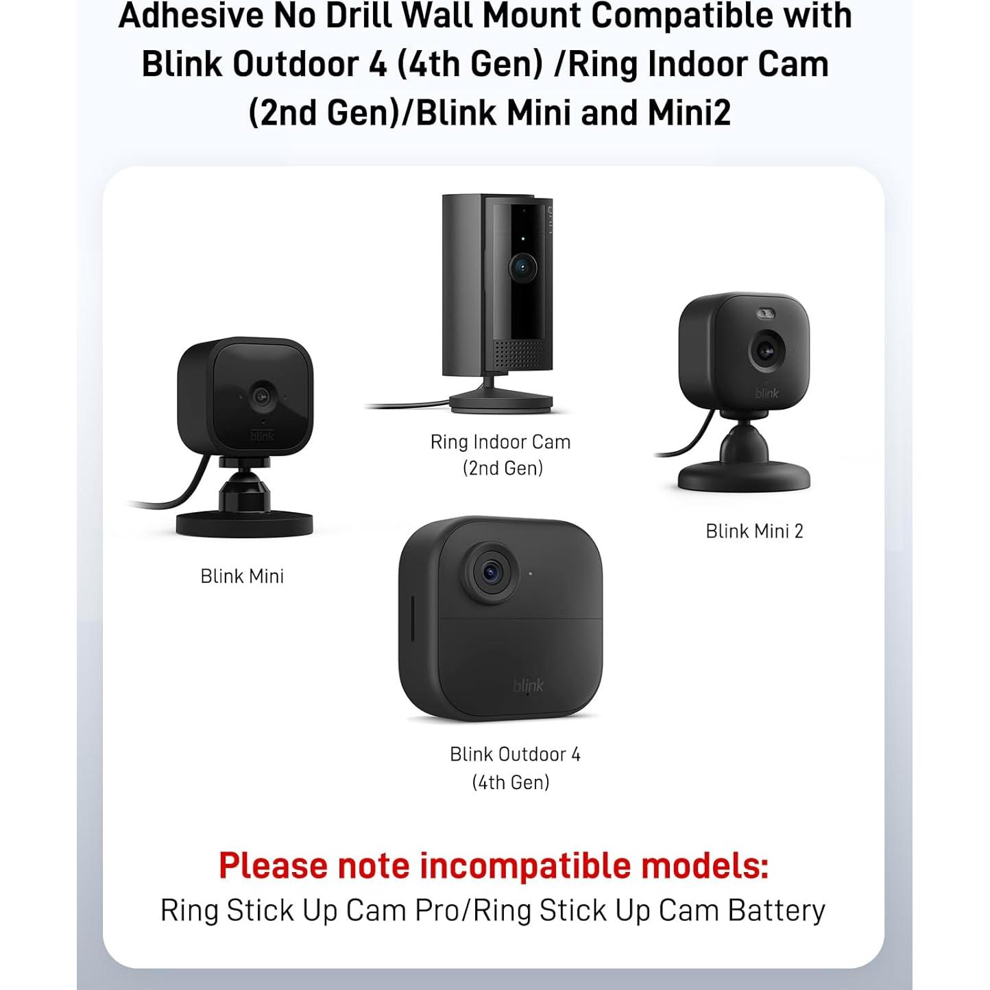 Paquete de 3 Soportes Adhesivos para Cámara Blink ZHANDEYUA