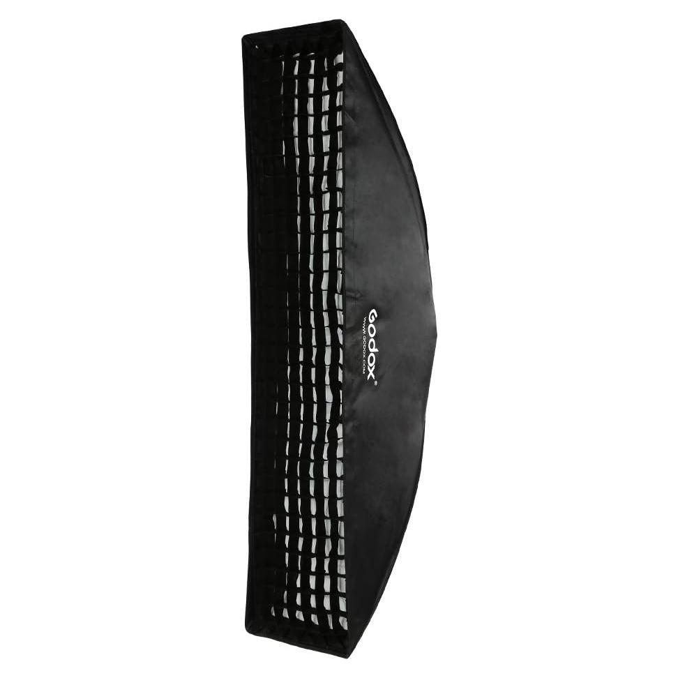Godox 12"x 47" 30x120cm Honeycomb Grid Rectangular Softbox for Photo Strobe Studio Flash Softbox Bowens Mount
