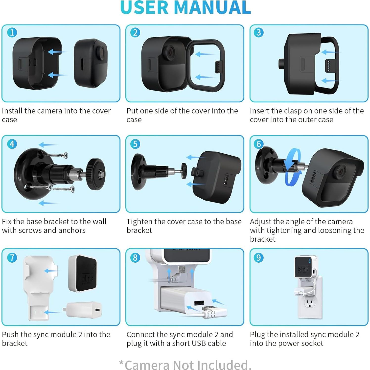 Soporte para Cámara Blink Outdoor 4 Kidjoyo Paquete de 5
