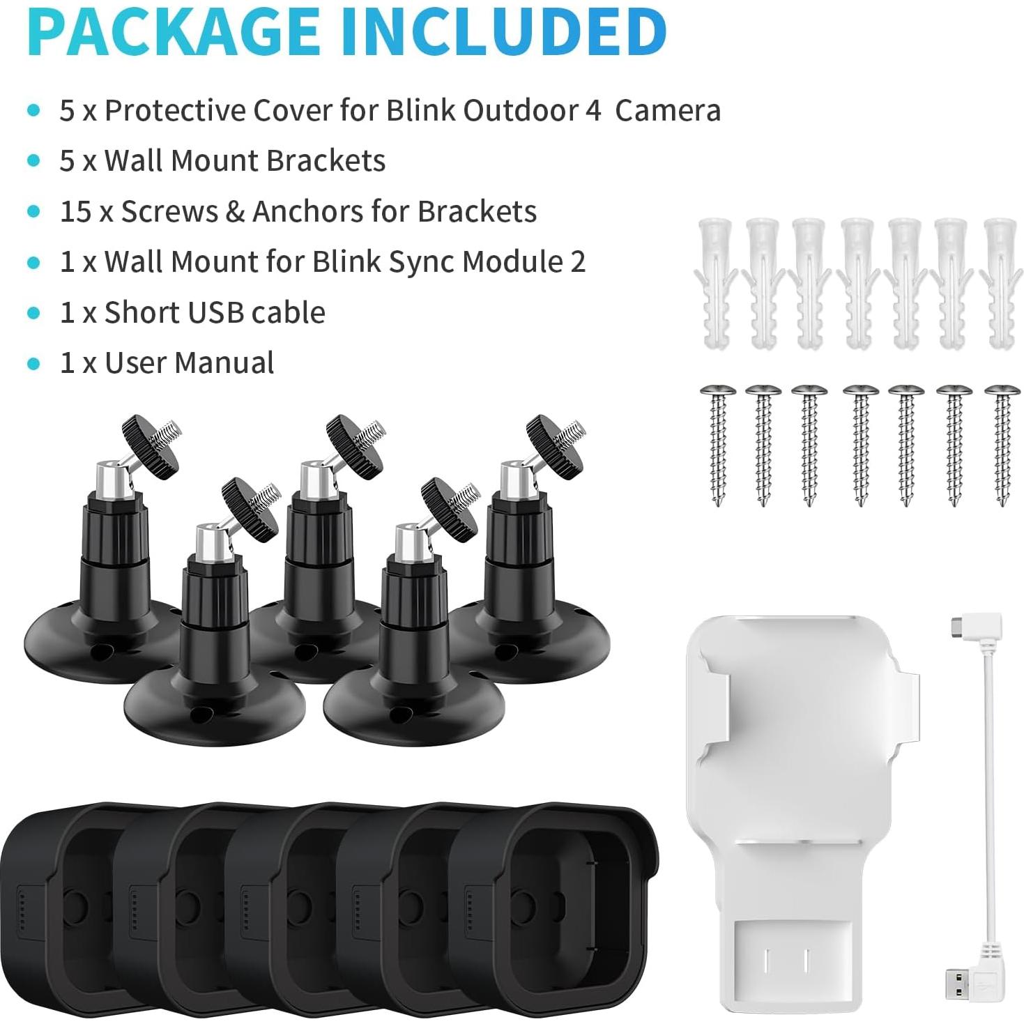 Soporte para Cámara Blink Outdoor 4 Kidjoyo Paquete de 5