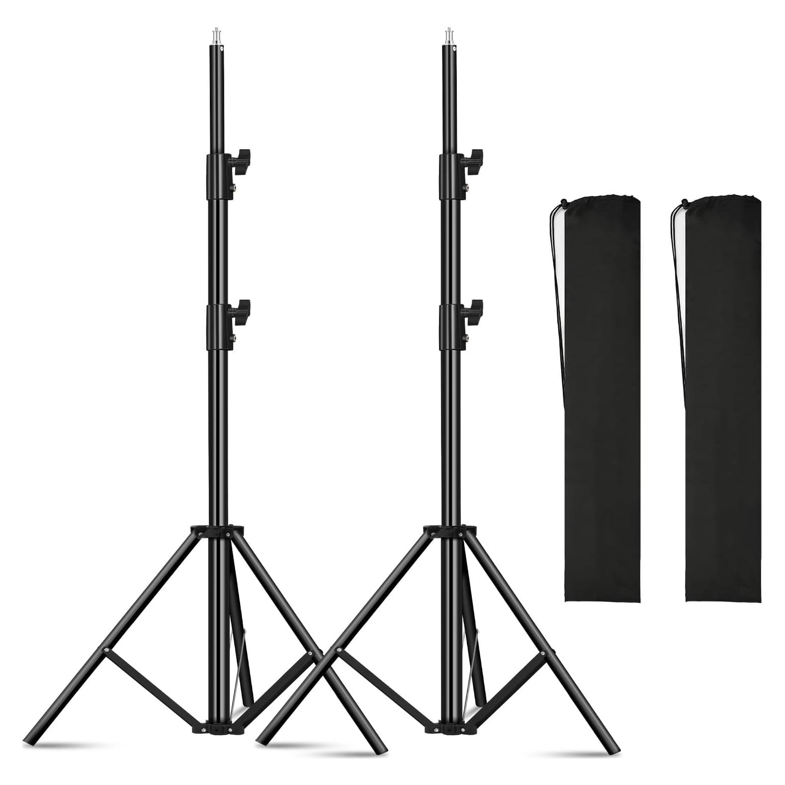 Soporte de Luz de Aluminio 2Pack 2.8m Ajustable 10KG