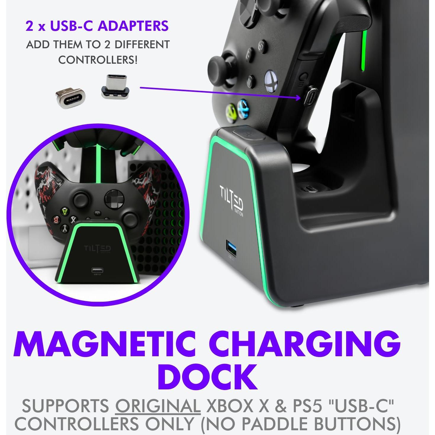 Soporte 3 en 1 Tilted Nation para PS5 y Xbox - Carga y RGB