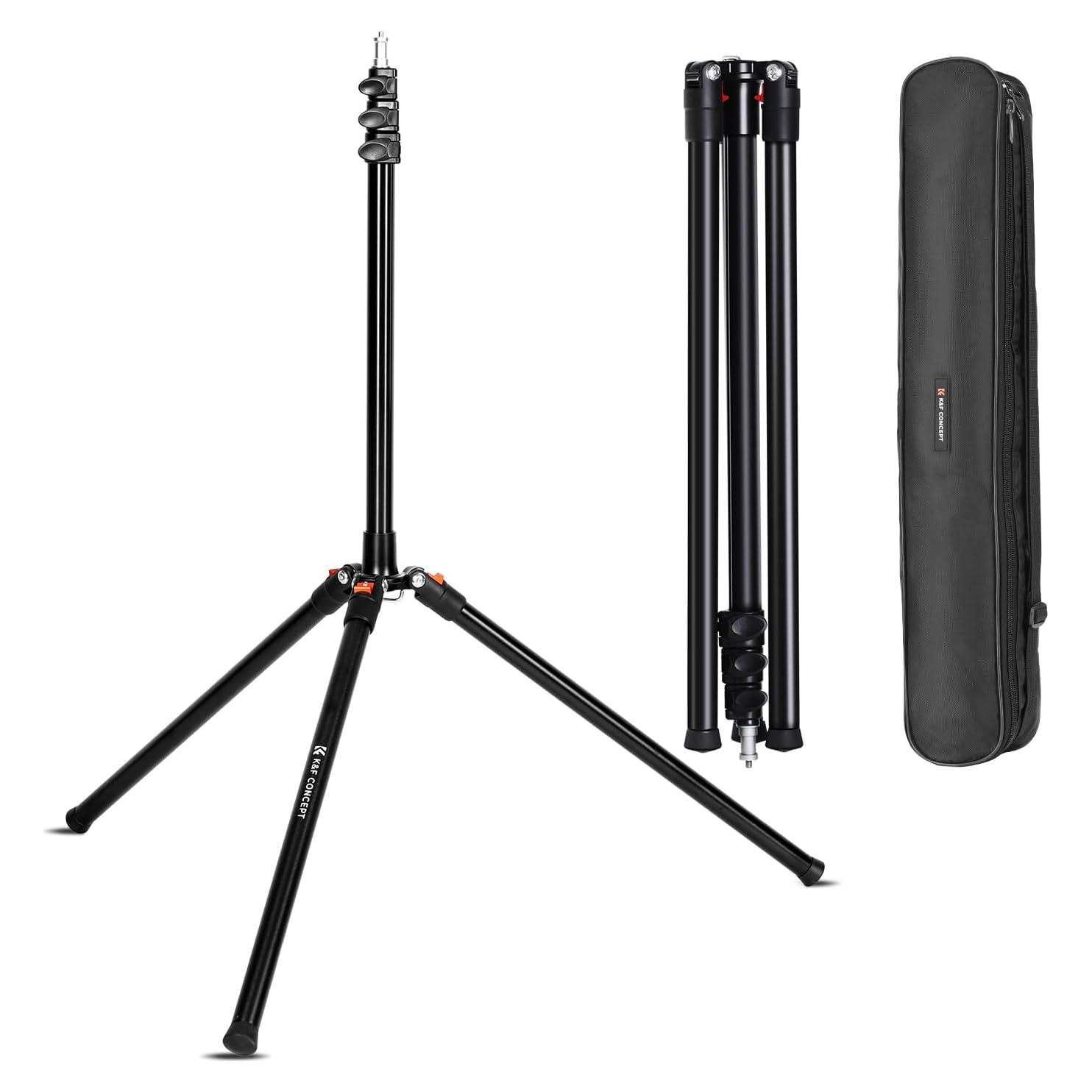 Soporte de Luz K&F Concept 2.2m Aluminio Trípode Compacto