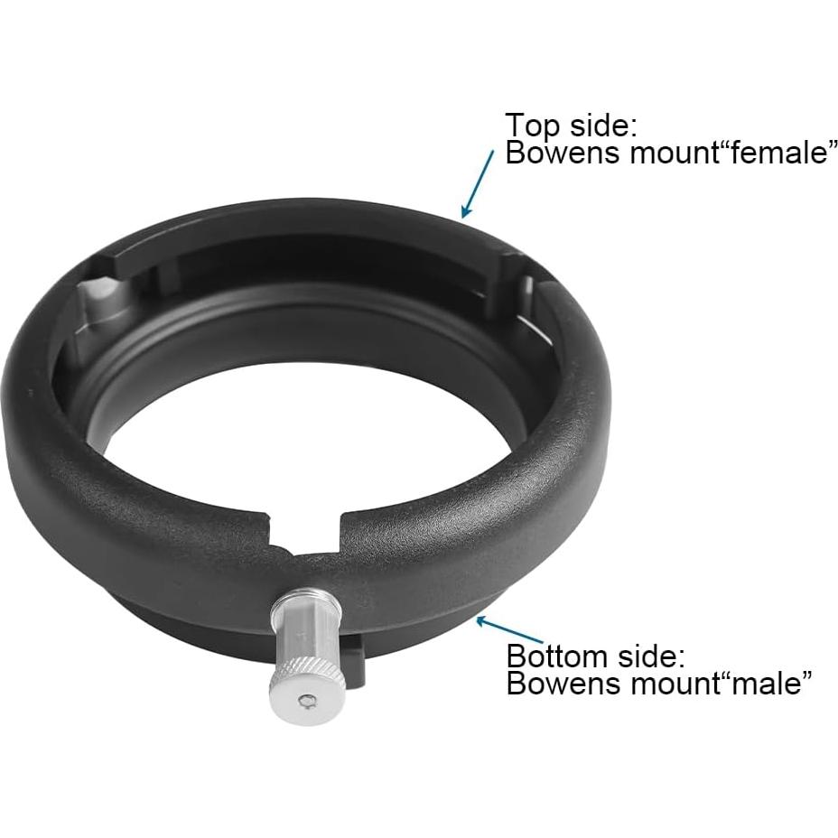 Fotoconic Bowens to Bowens Speering Mount Adapter Extender Extension Head for Studio Flash Strobe LED Video Light