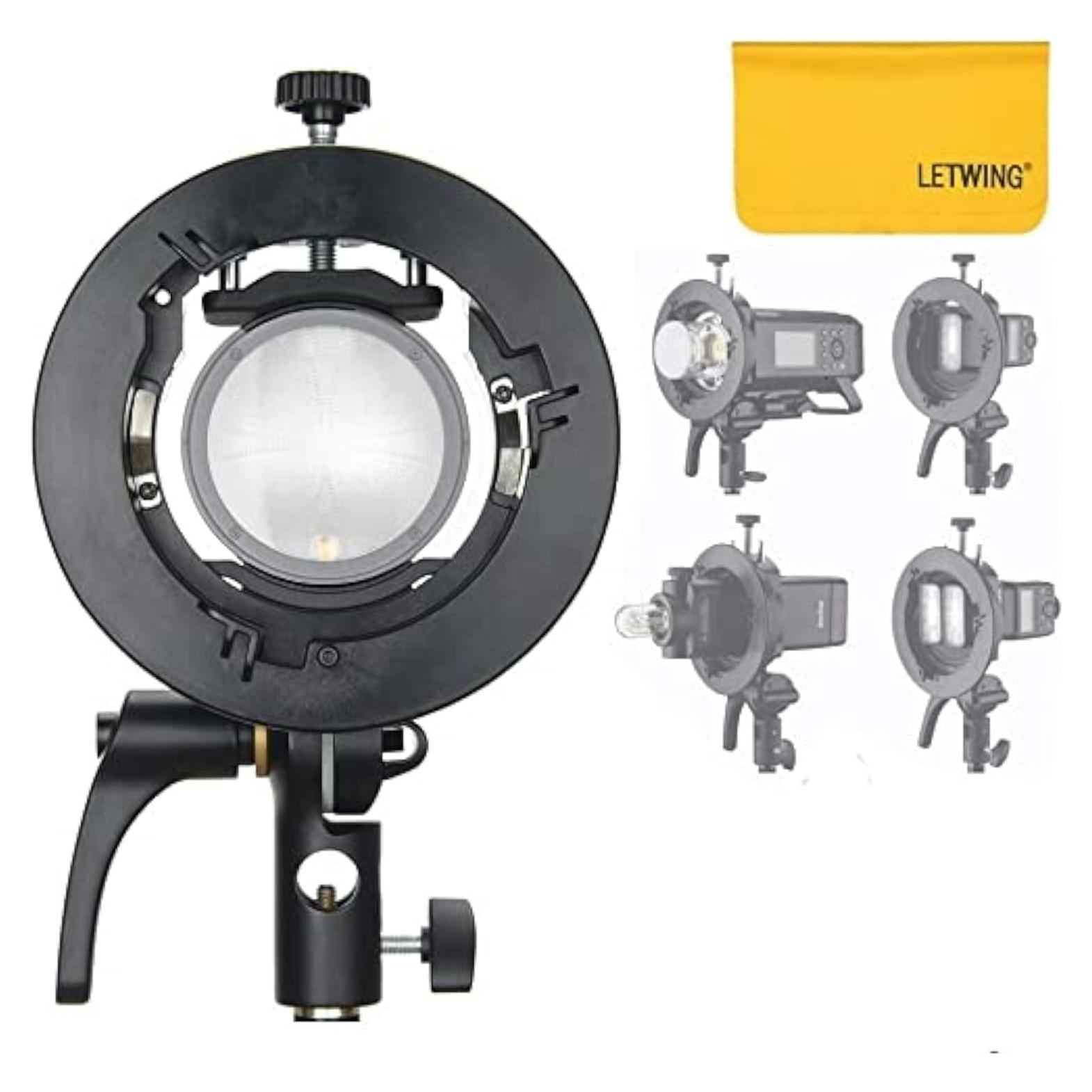 Soporte Godox S2 para Speedlite Montura Bowens Ajustable