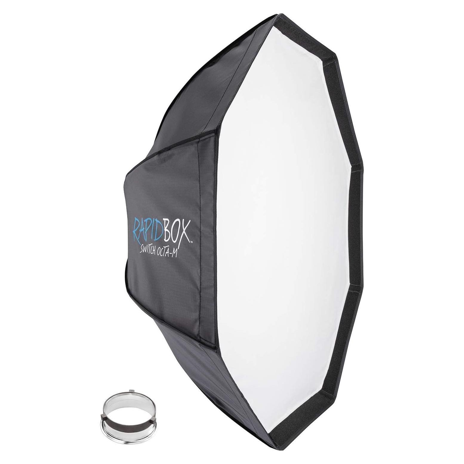 Westcott Rapid Box Switch Octa-M with FJ400/Bowens Insert - Portable Photography Studio and On Location Octabox Softbox Bundle
