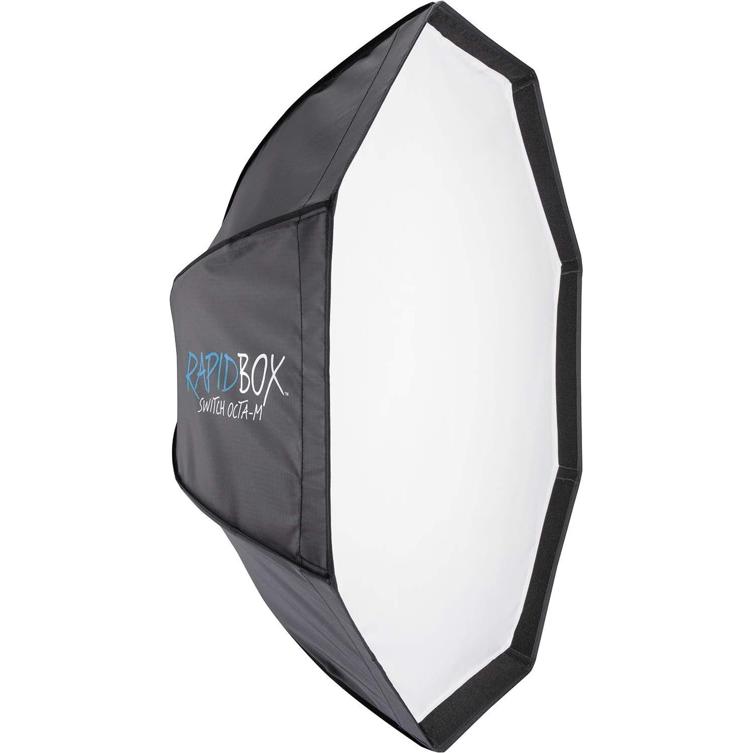 Westcott Rapid Box Switch Octa-M with FJ400/Bowens Insert - Portable Photography Studio and On Location Octabox Softbox Bundle