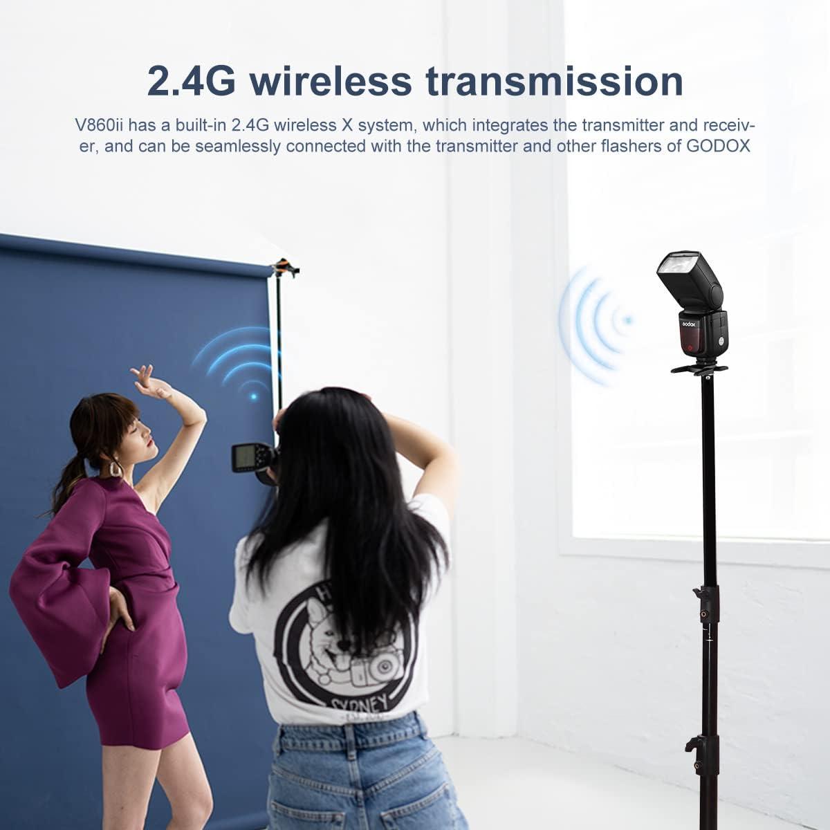 Flash Godox V860II-N TTL con disparador XPro-N para Nikon