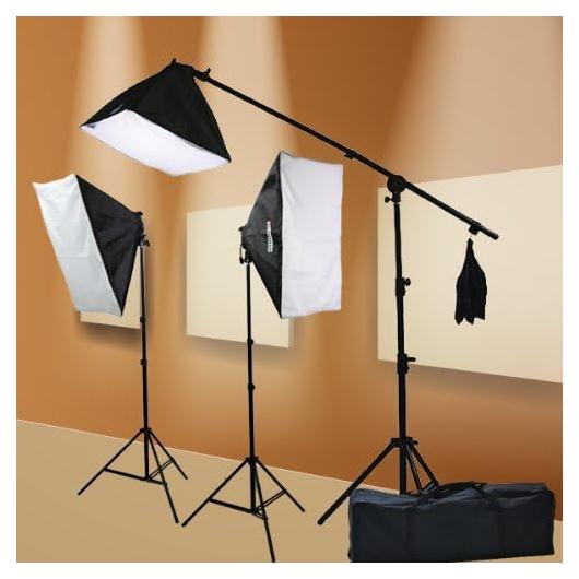 Kit de Iluminación de Video ePhoto H9004SB2 2400W 2 Softboxes