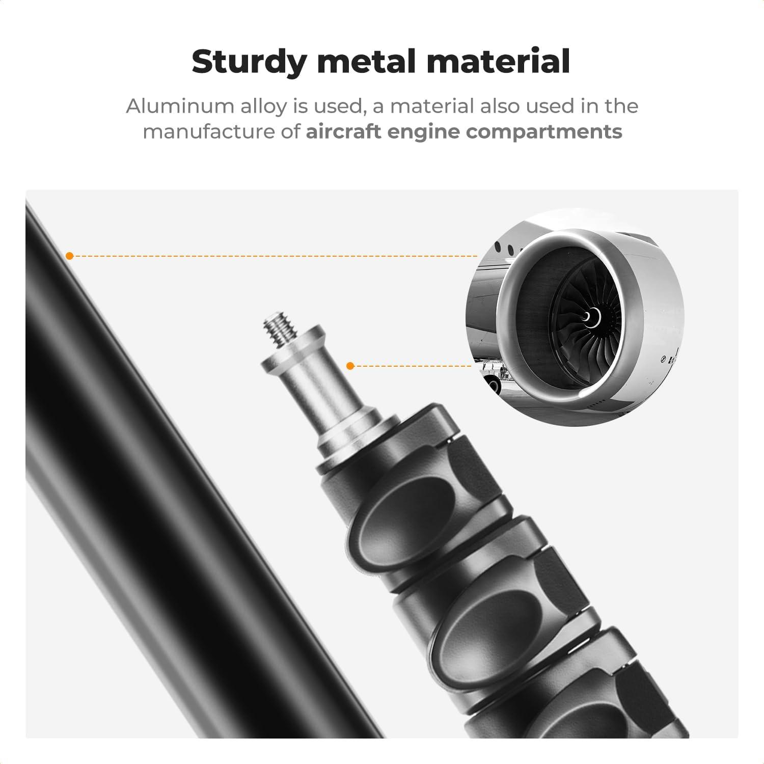 Trípode de Aluminio K&F Concept 2M Ajustable para Fotografía