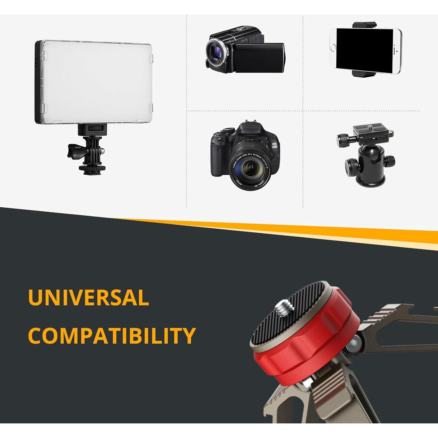 Trípode de Luz GVM Ajustable para Video y Fotografía - 181g