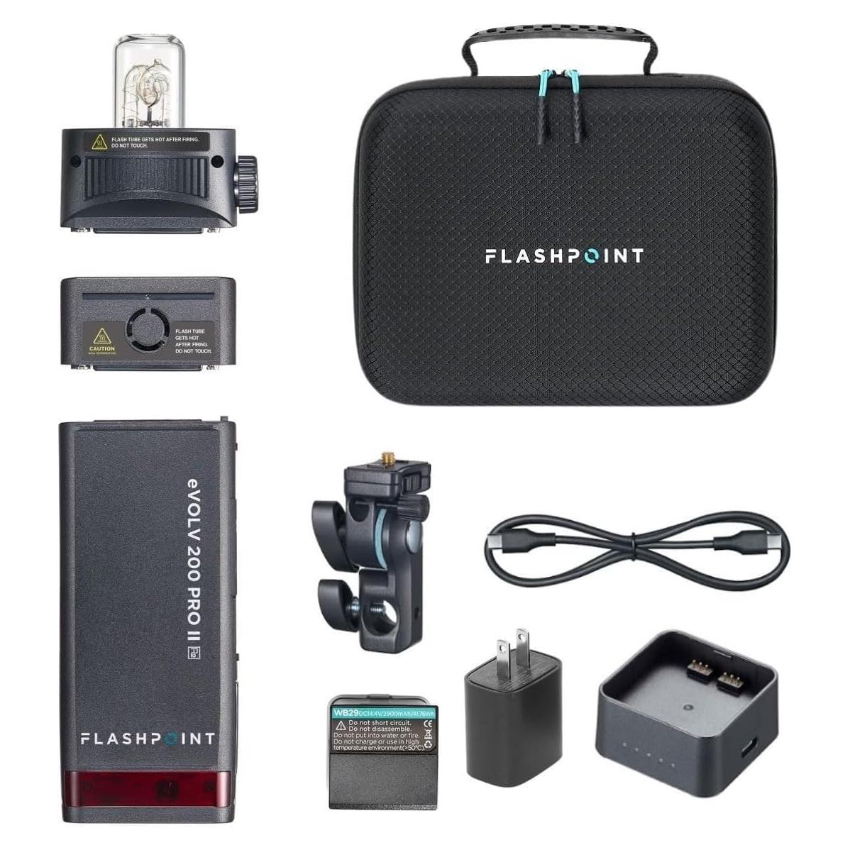 Flashpoint eVOLV 200 Pro II TTL Pocket Flash Kit