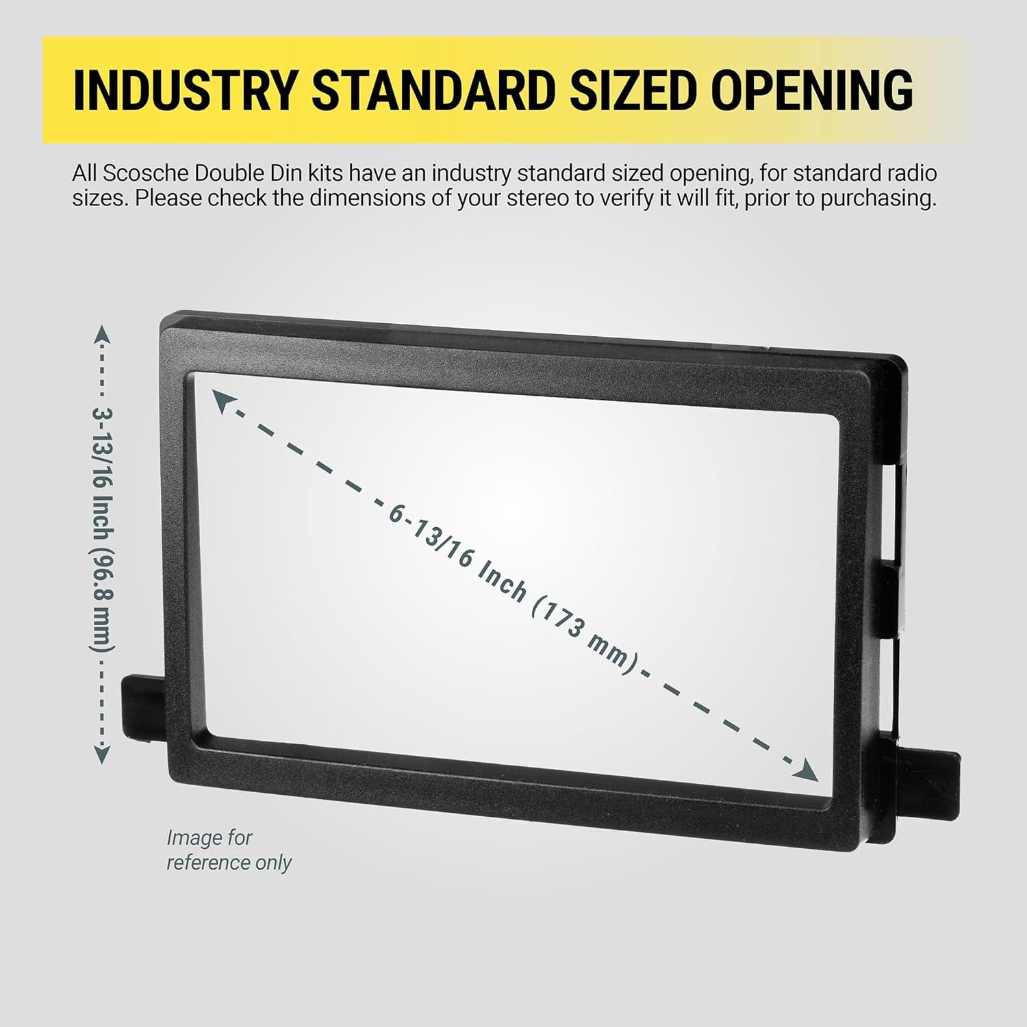 Kit Instalación Radio Doble DIN Scosche ICVW5BN para VW 2002-2005