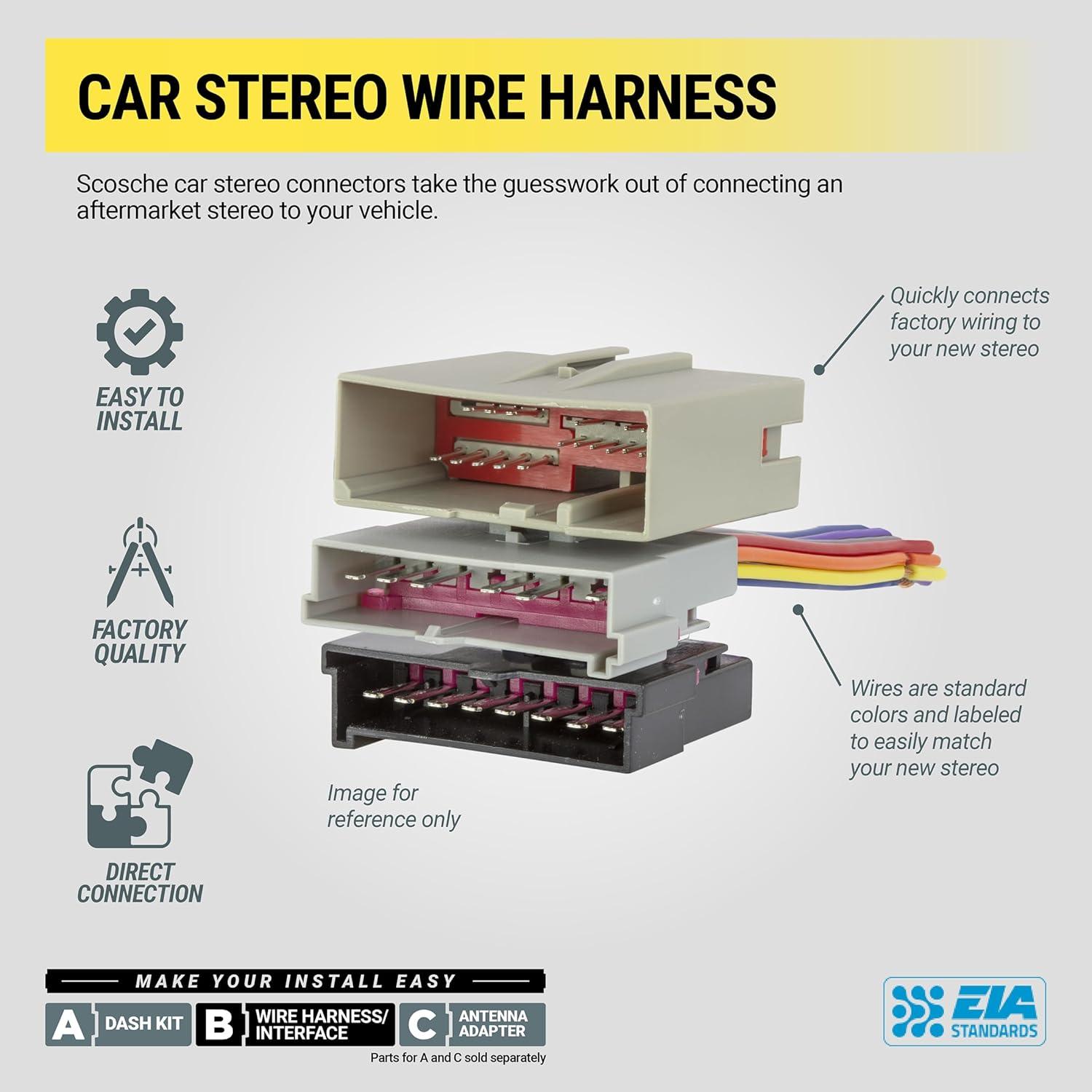 Kit Instalación Radio Doble DIN Scosche ICVW5BN para VW 2002-2005