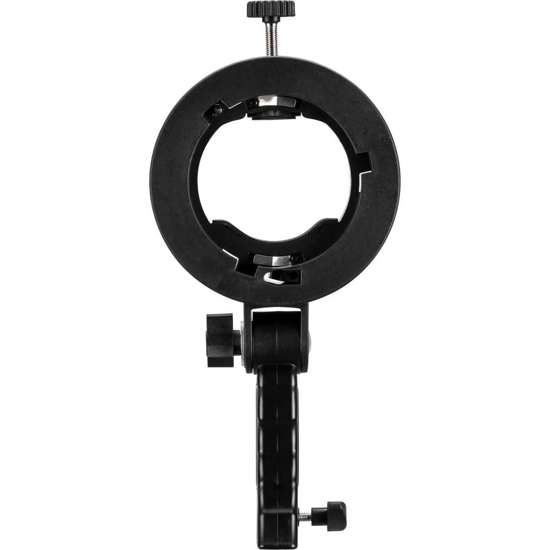 Flashpoint eVOLV 200 Pro TTL Pocket Flash Kit (AD200 Pro) - Glow EZ Lock Collapsible Silver Beauty Dish (34in), Glow Handheld Grip S-Type Bracket Bowens Mount Holder for Speedlite Flash Softbox