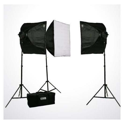 Kit de Iluminación Continua ePhoto H9060S3 4500W 3 Softbox