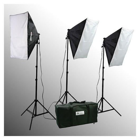 Kit de Iluminación Fotográfica ePhoto VL9004S3 2400W Softbox