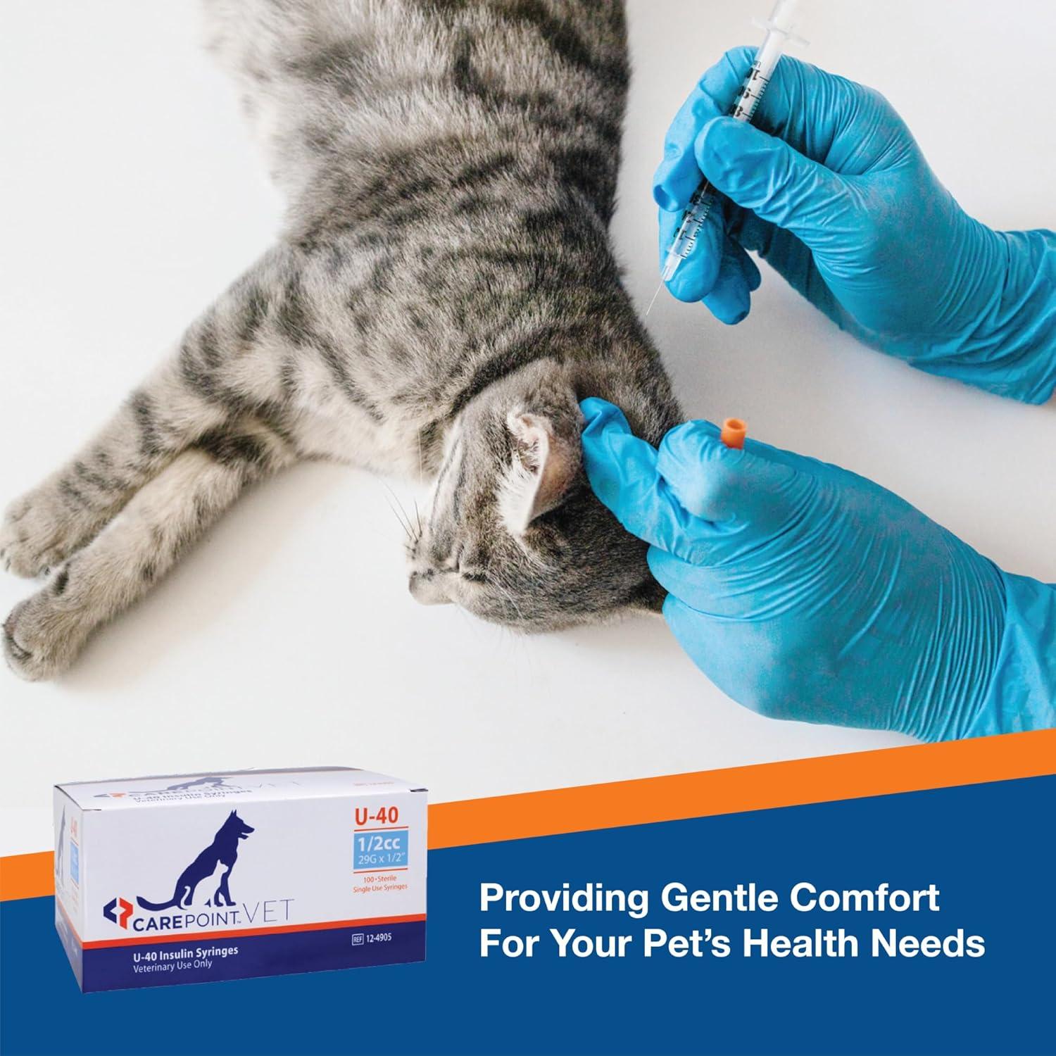 Jeringas de Insulina U-40 29G 1cc para Mascotas - Caja de 100