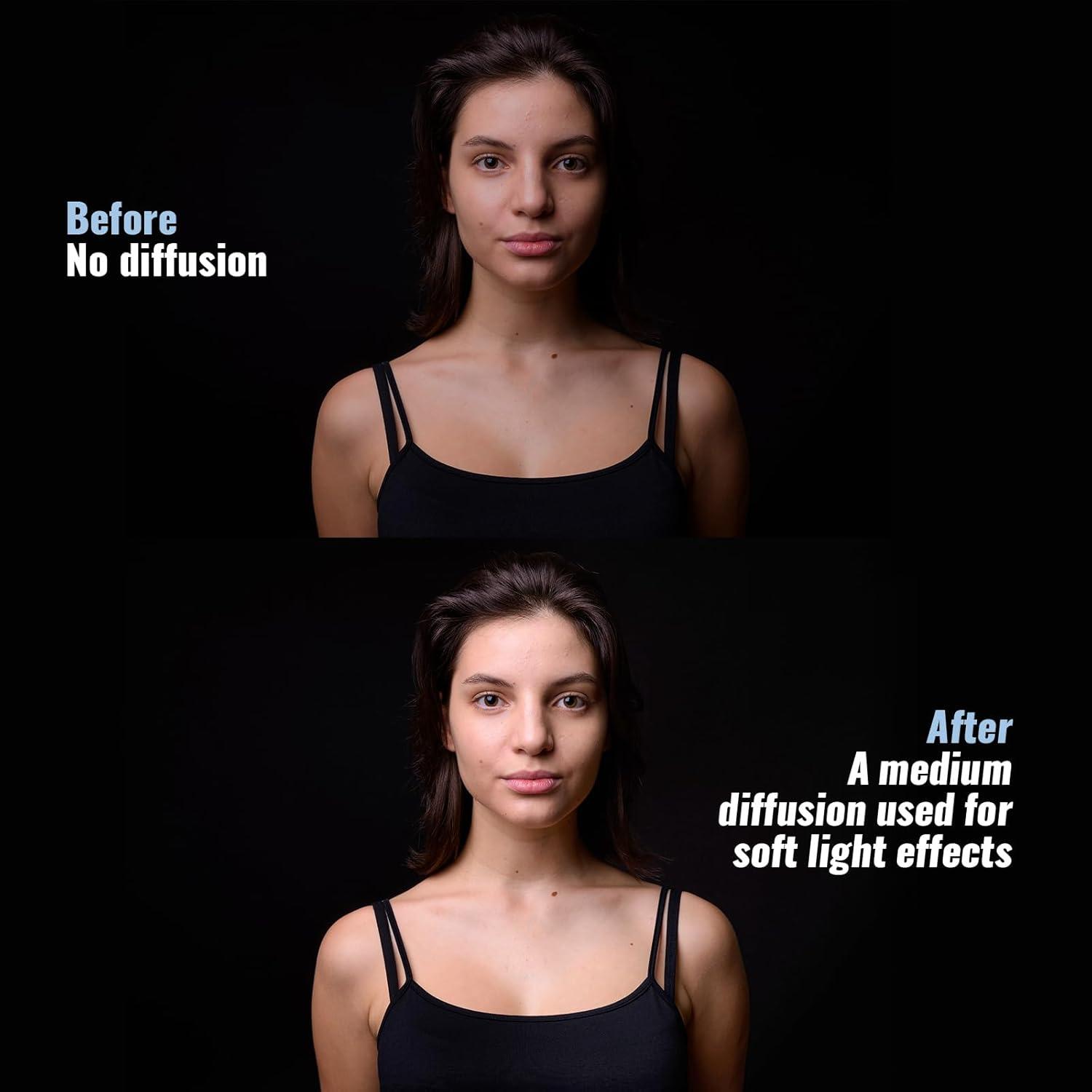 Barydat 12 Hojas Difusoras de Luz LED 40x50 cm para Fotografía