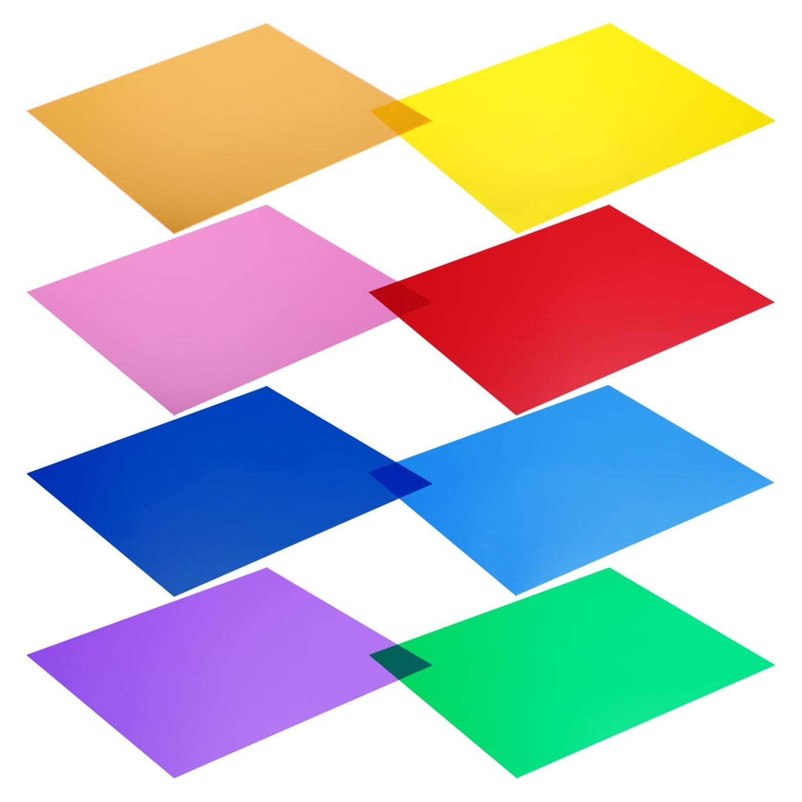Filtros de Gel de Color Neewer 30x30 cm - 8 Colores