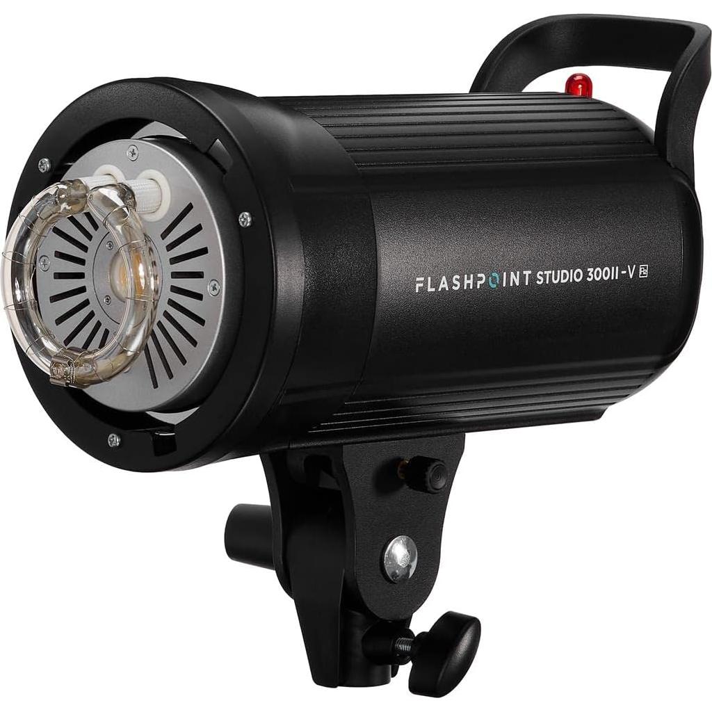 Flashpoint Studio 300 II-V 300Ws R2 Monolight Strobe Flash with 10W LED Modeling Lamp, Bowens Mount Strobe Light for Photography, R2 2.4GHz Wireless Studio Light with 0.1-1.5s Max Recycle Time
