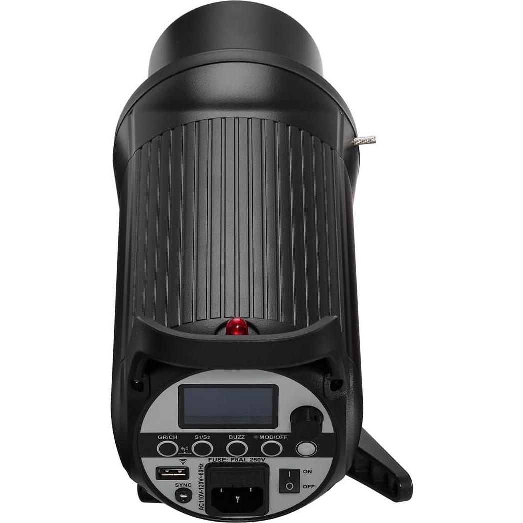 Flashpoint Studio 300 II-V 300Ws R2 Monolight Strobe Flash with 10W LED Modeling Lamp, Bowens Mount Strobe Light for Photography, R2 2.4GHz Wireless Studio Light with 0.1-1.5s Max Recycle Time