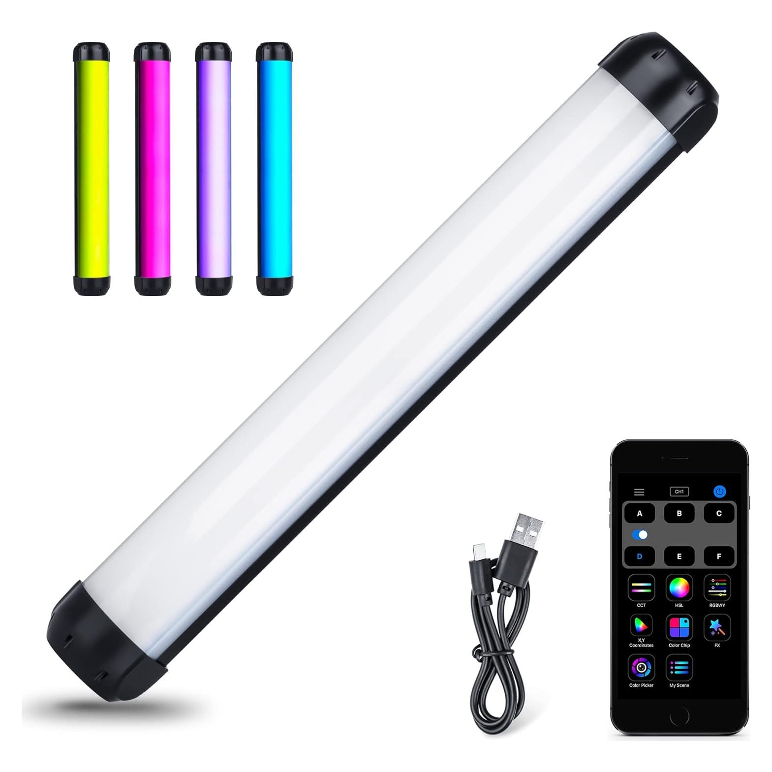 Varita de Luz LED Portátil JYC K21 RGB 2500K-8500K