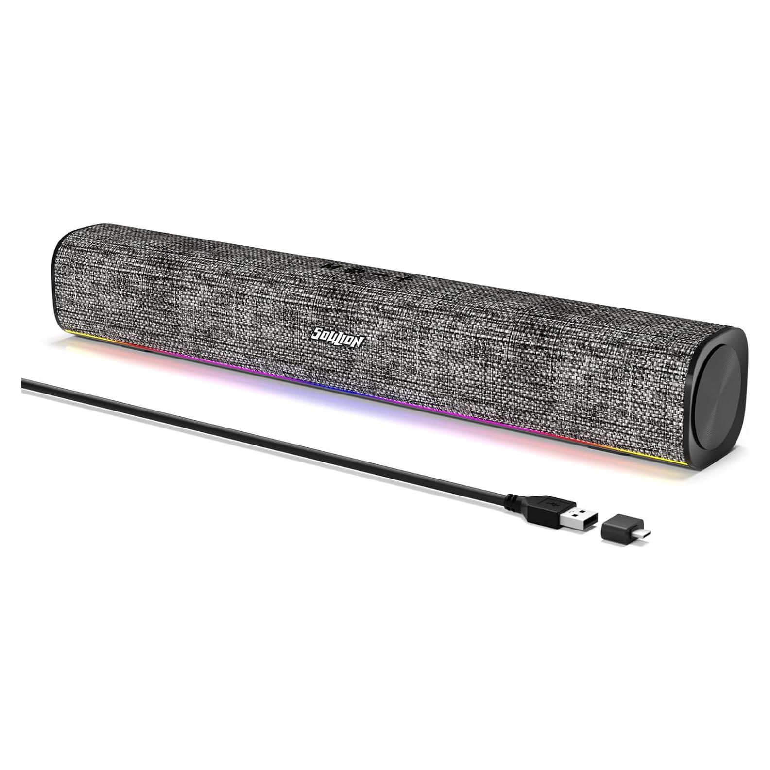 Altavoces Bluetooth Soulion R100 con Luz LED y USB para PC