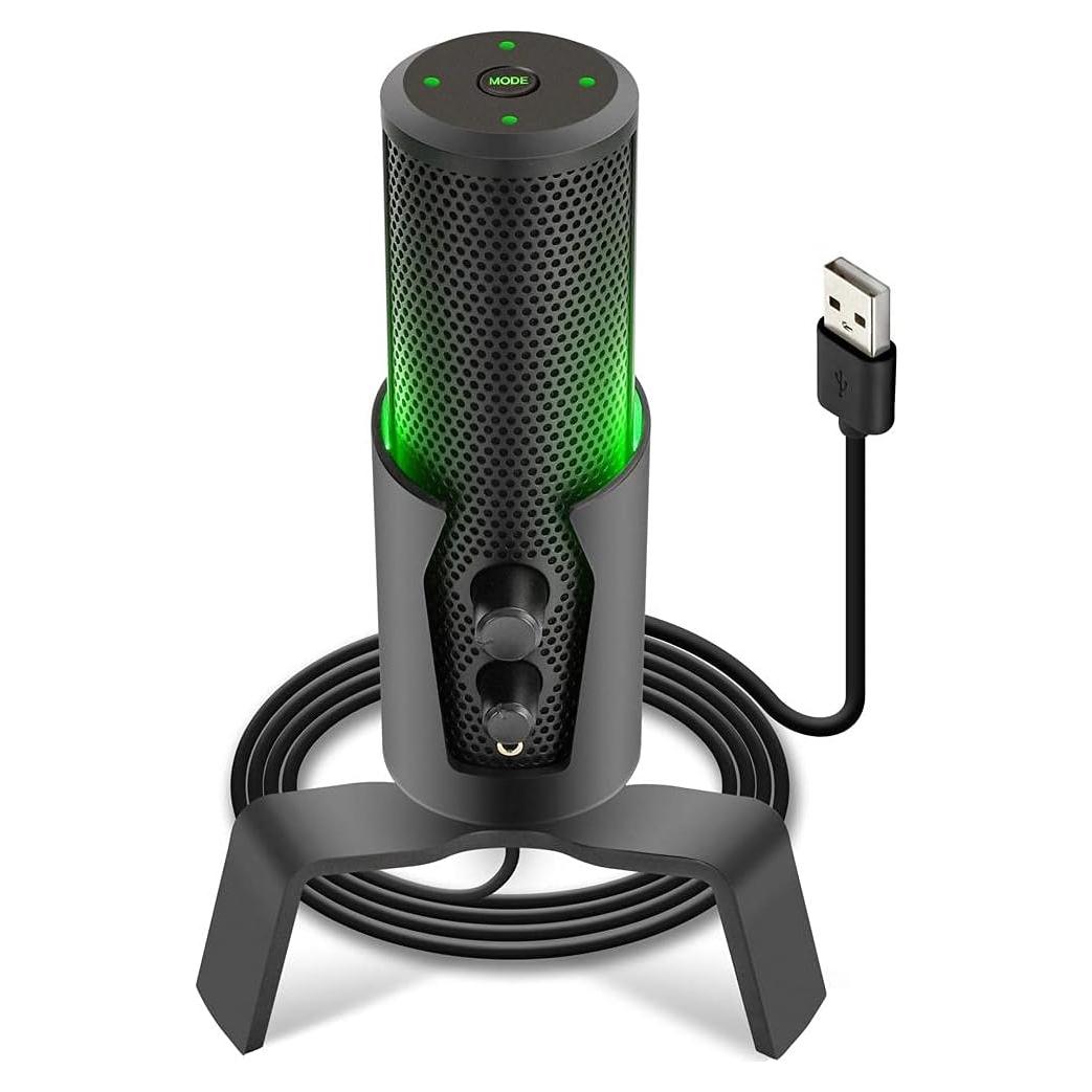 Micrófono USB Pyle PDMIUSBMT300 con 4 Patrones de Captura