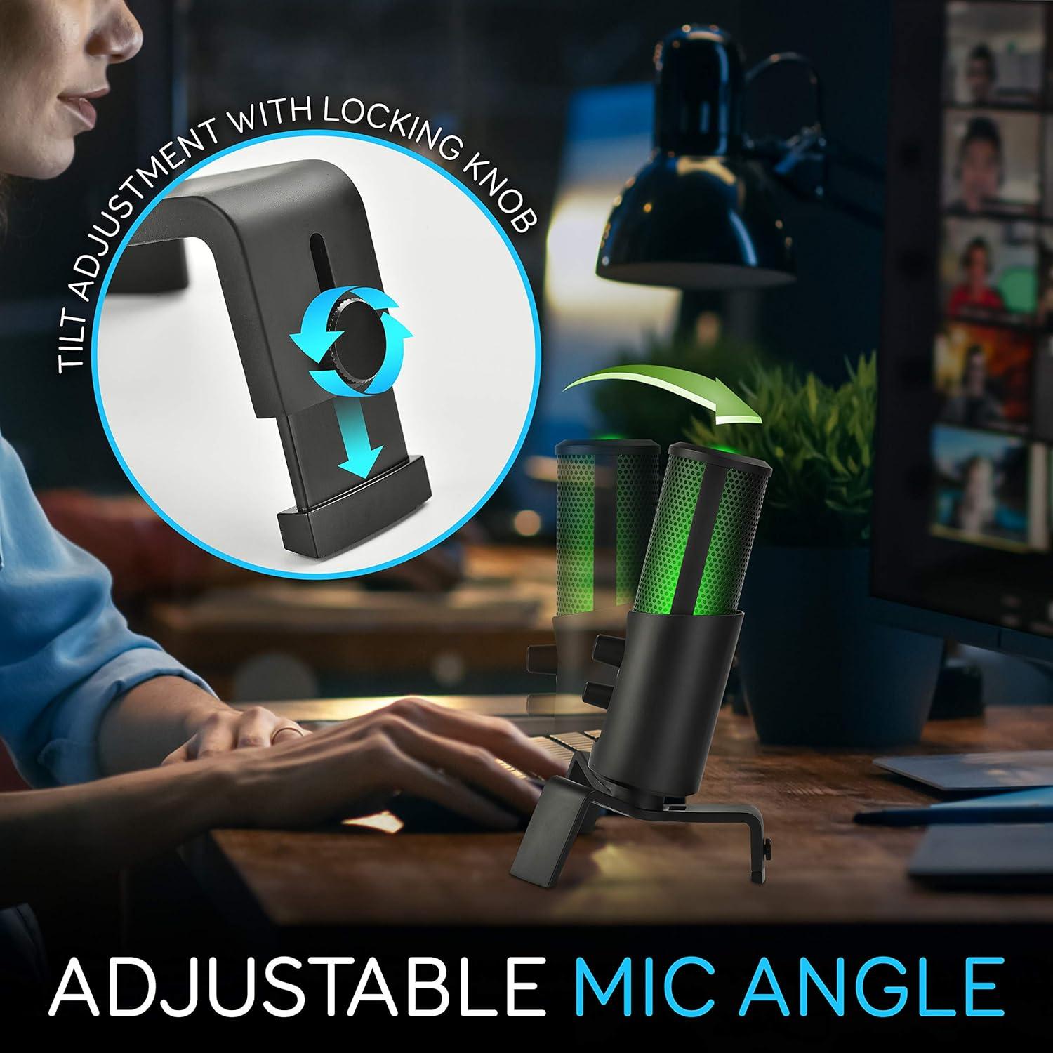 Micrófono USB Pyle PDMIUSBMT300 con 4 Patrones de Captura