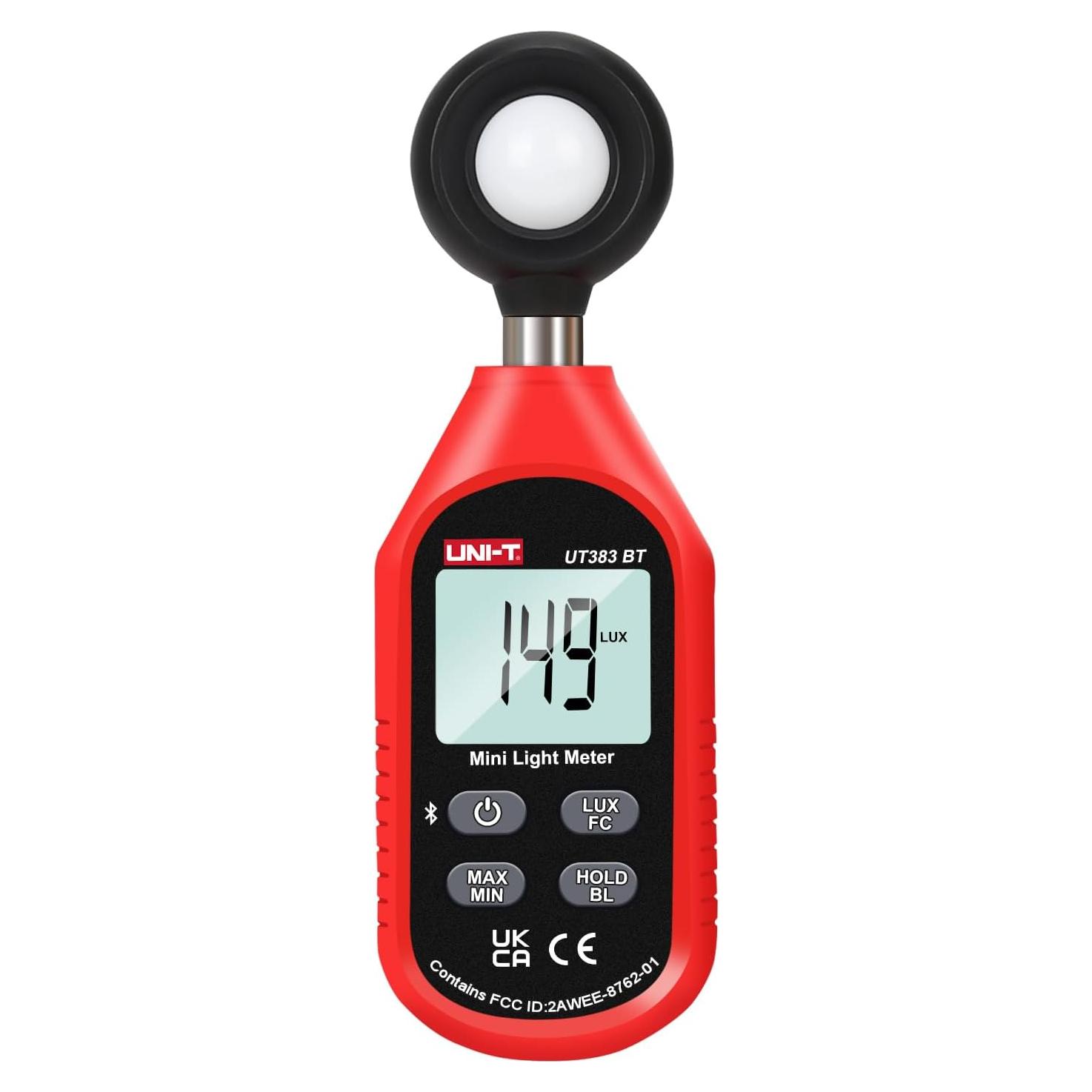 Medidor de Luz Digital UNI-T UT383BT 0-199900 Lux Bluetooth