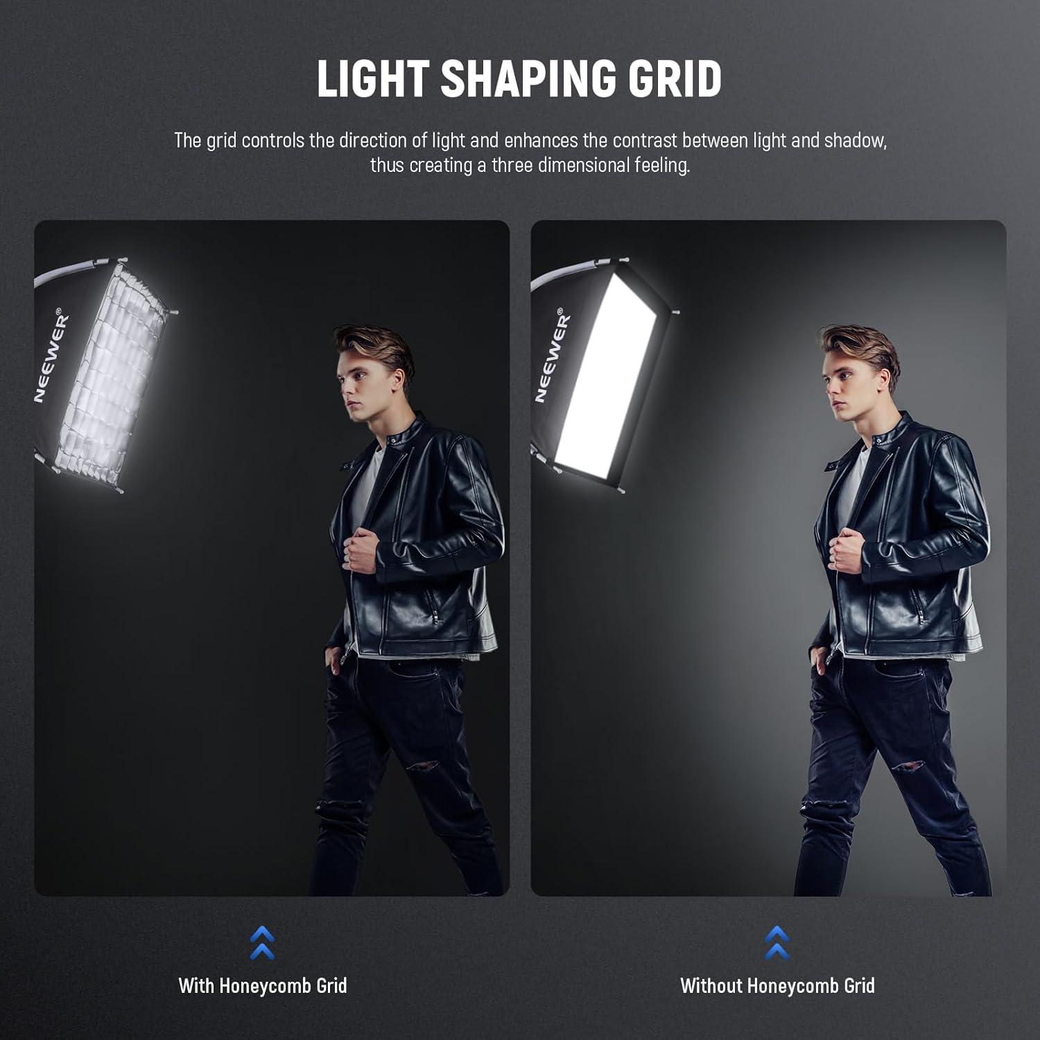 Caja Suave Plegable NEEWER 40x40cm con Difusores y Bolsa