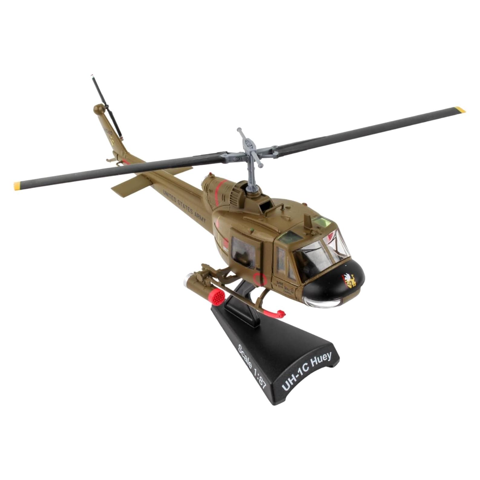 Daron UH-1 Huey Gunship 1:87 Modelo Metal Verde