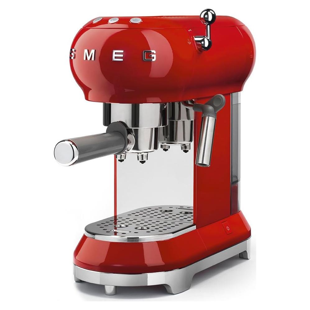Máquina de Espresso Smeg ECF01RDUS Roja 230V 4.99kg