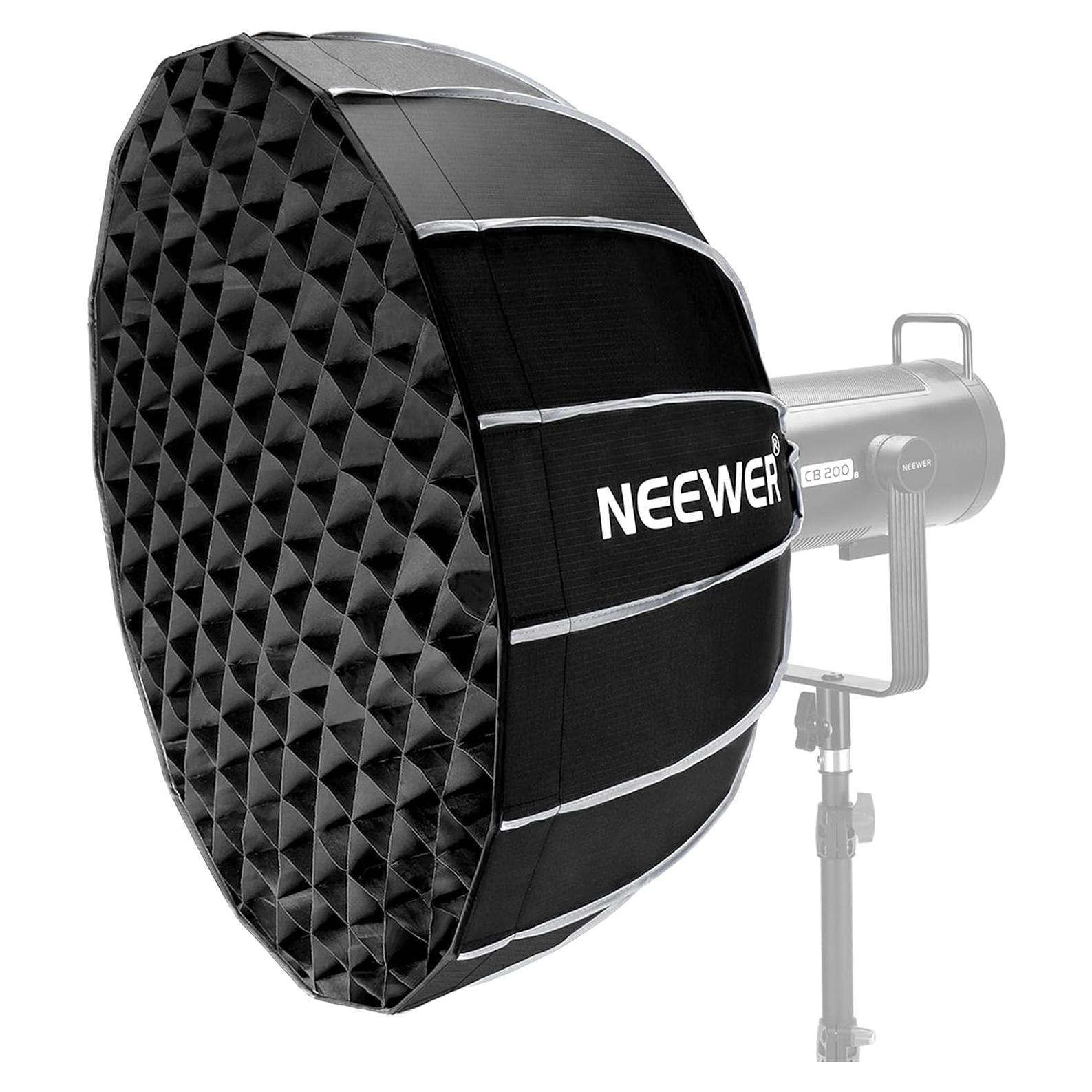 Softbox Parabólico NEEWER 65cm con Montura Bowens y Difusores