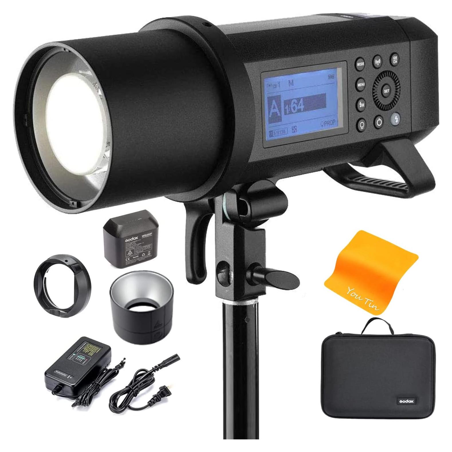 Flash Estudio Godox AD400 Pro 400W TTL para Canon Sony Nikon