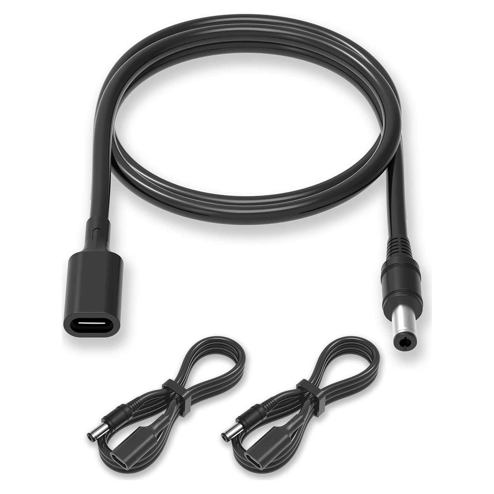 Cable USB C a DC 5.5mm 12V - 2Pack 1m CYD