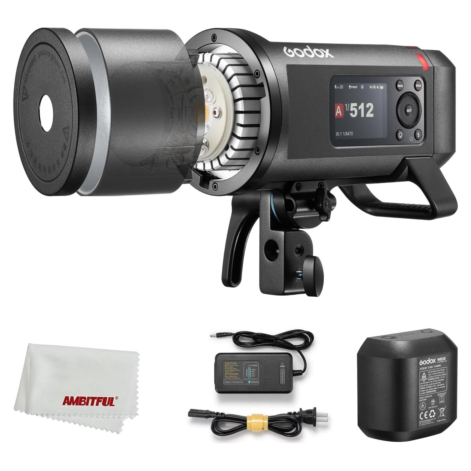 Flash Godox AD600 Pro II 600Ws Inalámbrico TTL HSS 1/8000s