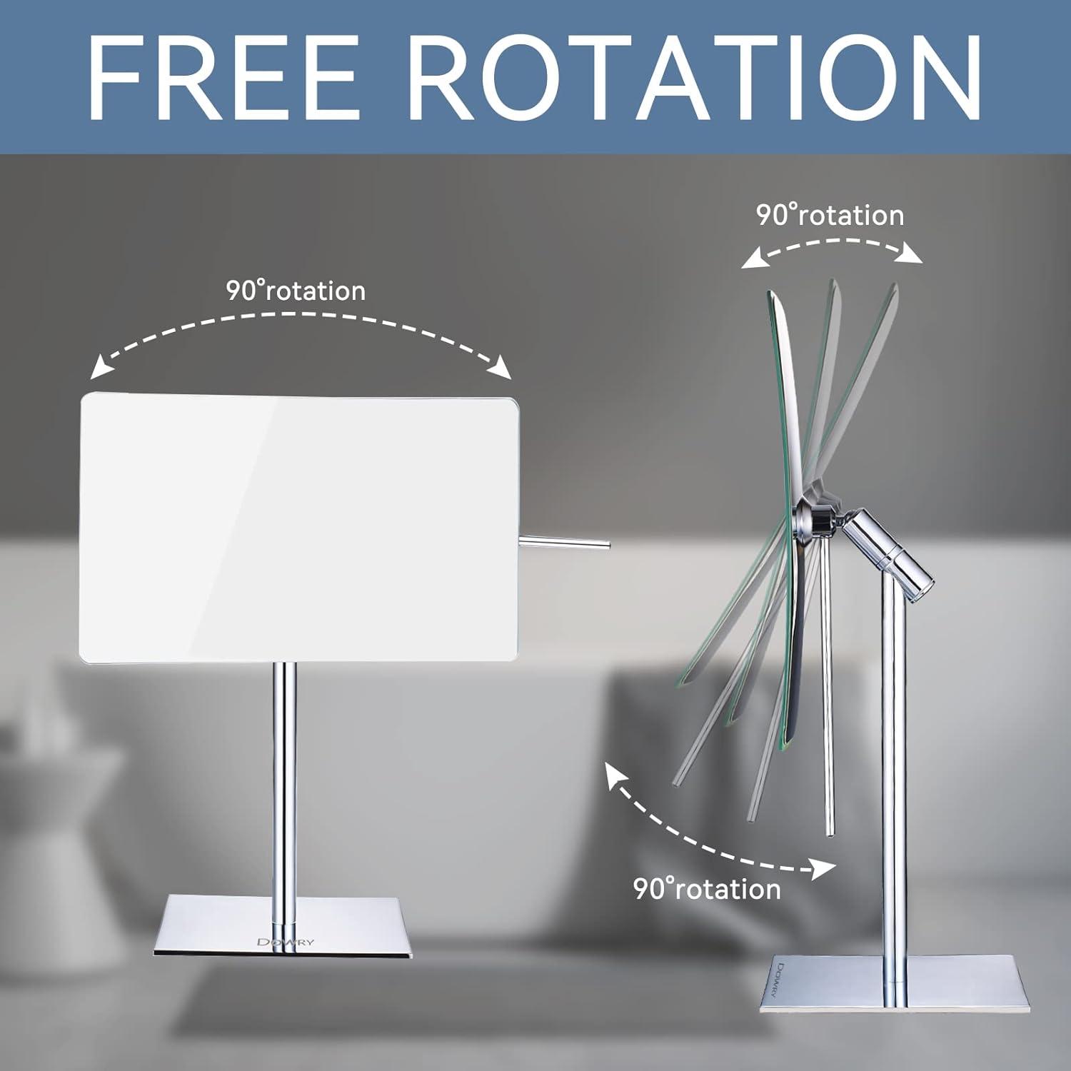 Espejo de Maquillaje DOWRY 5X Ajustable Acero Inoxidable